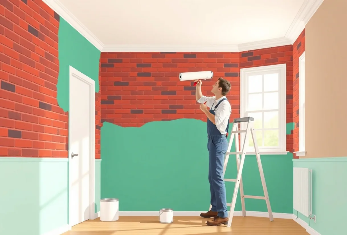 Peintre Halluin 59250 en intervention sur un chantier